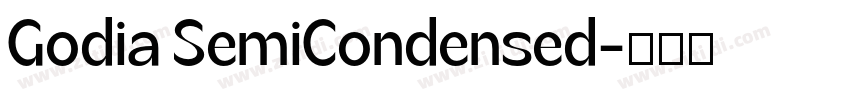 Godia SemiCondensed字体转换
